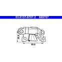 Toebehoren, parkeerremschoen ATE - 03.0137-9707.2