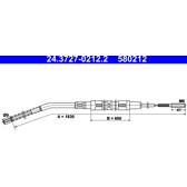 Trekkabel, parkeerrem ATE - 24.3727-0212.2
