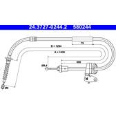 Trekkabel, parkeerrem ATE - 24.3727-0244.2