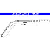 Trekkabel, parkeerrem ATE - 24.3727-0251.2