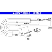 Trekkabel, parkeerrem ATE - 24.3727-0438.2