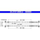 Trekkabel, parkeerrem ATE - 24.3727-0660.2