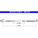Trekkabel, parkeerrem ATE - 24.3727-1310.2