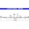 Trekkabel, parkeerrem ATE - 24.3727-3128.2