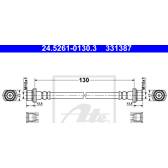 Tubo flexible de frenos ATE - 24.5261-0130.3