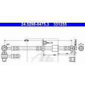 Tubo flexible de frenos ATE - 24.5298-0475.3