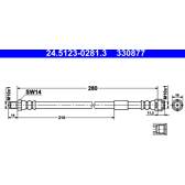 Tubo flexível de travão ATE - 24.5123-0281.3