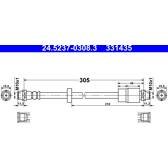 Tubo flexível de travão ATE - 24.5237-0308.3