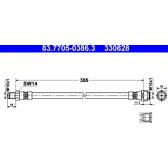 Tubo flexível de travão ATE - 83.7705-0386.3
