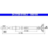Vajer, koppling ATE - 24.3728-0108.2