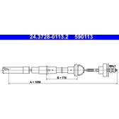 Vajer, koppling ATE - 24.3728-0113.2