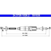 Vajer, koppling ATE - 24.3728-1026.2