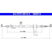Vajer, parkeringsbroms ATE - 24.3727-0014.2