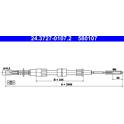 Vajer, parkeringsbroms ATE - 24.3727-0107.2