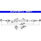 Vajer, parkeringsbroms ATE - 24.3727-0677.2