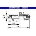 Ventilationsskruv /-ventil ATE - 03.3518-0300.2