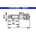 Ventilationsskruv /-ventil ATE - 03.3518-0600.2