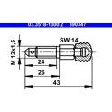 Ventilationsskruv /-ventil ATE - 03.3518-1300.2