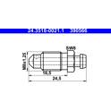 Ventilationsskruv /-ventil ATE - 24.3518-0021.1