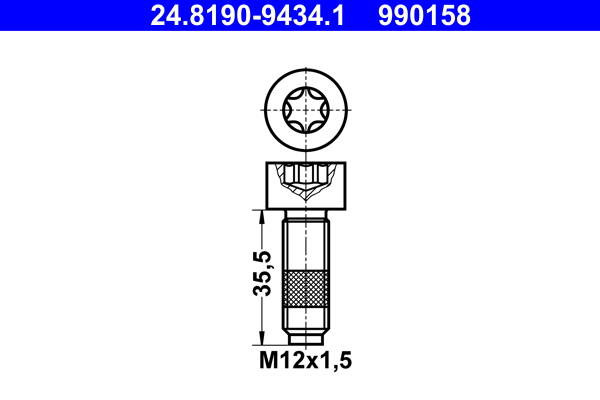 Bolt, brake disc
