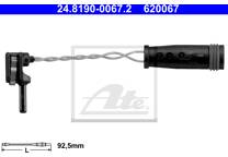 Warning Contact, brake pad wear
