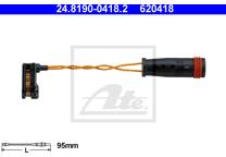 Warning Contact, brake pad wear