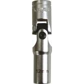 Universal joint spark plug socket - 12-point - 3/8" square drive - 12mm AUTOBEST - 320161