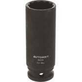 Schlagschrauber-Steckschlüssel 12-Kant-Vierkantantrieb 1/2" 24 mm AUTOBEST - 330981