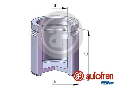 Piston, brake caliper