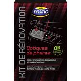 Optische, gerenoveerde koplampkit (polish 75g + 125ml-beschermlaag + microvezel) AUTOPRATIC - PKO000