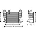 Intercooler, charger AVA QUALITY COOLING  - DNA4356
