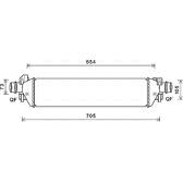 Intercooler, charger AVA QUALITY COOLING  - OLA4664