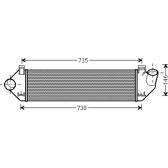 Intercooler, charger AVA QUALITY COOLING  - VOA4134
