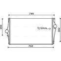 Charge Air Cooler AVA QUALITY COOLING  - VOA4151