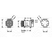 Compresseur climatisation AVA QUALITY COOLING  - CNAK238