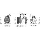 Compresseur climatisation AVA QUALITY COOLING  - CRAK094