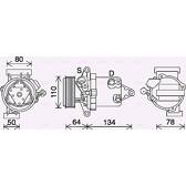 Compresseur climatisation AVA QUALITY COOLING  - DNAK437