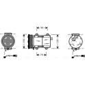 Compresseur climatisation AVA QUALITY COOLING  - FDAK284
