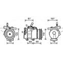 Compresseur climatisation AVA QUALITY COOLING  - KAAK161