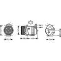Compresseur climatisation AVA QUALITY COOLING  - OLAK389
