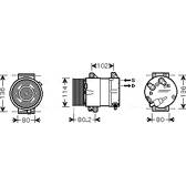 Compresseur climatisation AVA QUALITY COOLING  - RTAK381