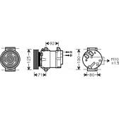 Compresseur climatisation AVA QUALITY COOLING  - RTAK441