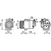 Compresseur climatisation AVA QUALITY COOLING  - RTAK565