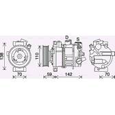 Compresseur climatisation AVA QUALITY COOLING  - VNAK401