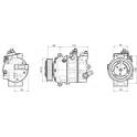 Compresseur climatisation AVA QUALITY COOLING  - VNAK446