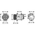 Compressor, air conditioning AVA QUALITY COOLING  - PEAK320