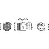 Compressor, air conditioning AVA QUALITY COOLING  - VNAK050