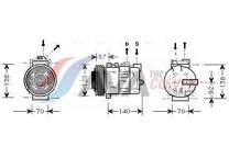 Compressor, airconditioning