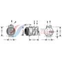 Compressor, airconditioning AVA QUALITY COOLING  - AUAK056