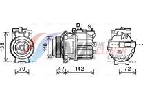 Compressor, airconditioning